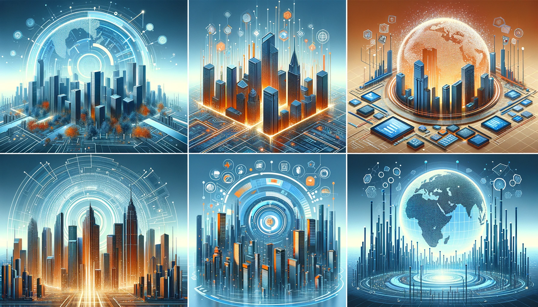 Abstract representation of technology in real estate investment management