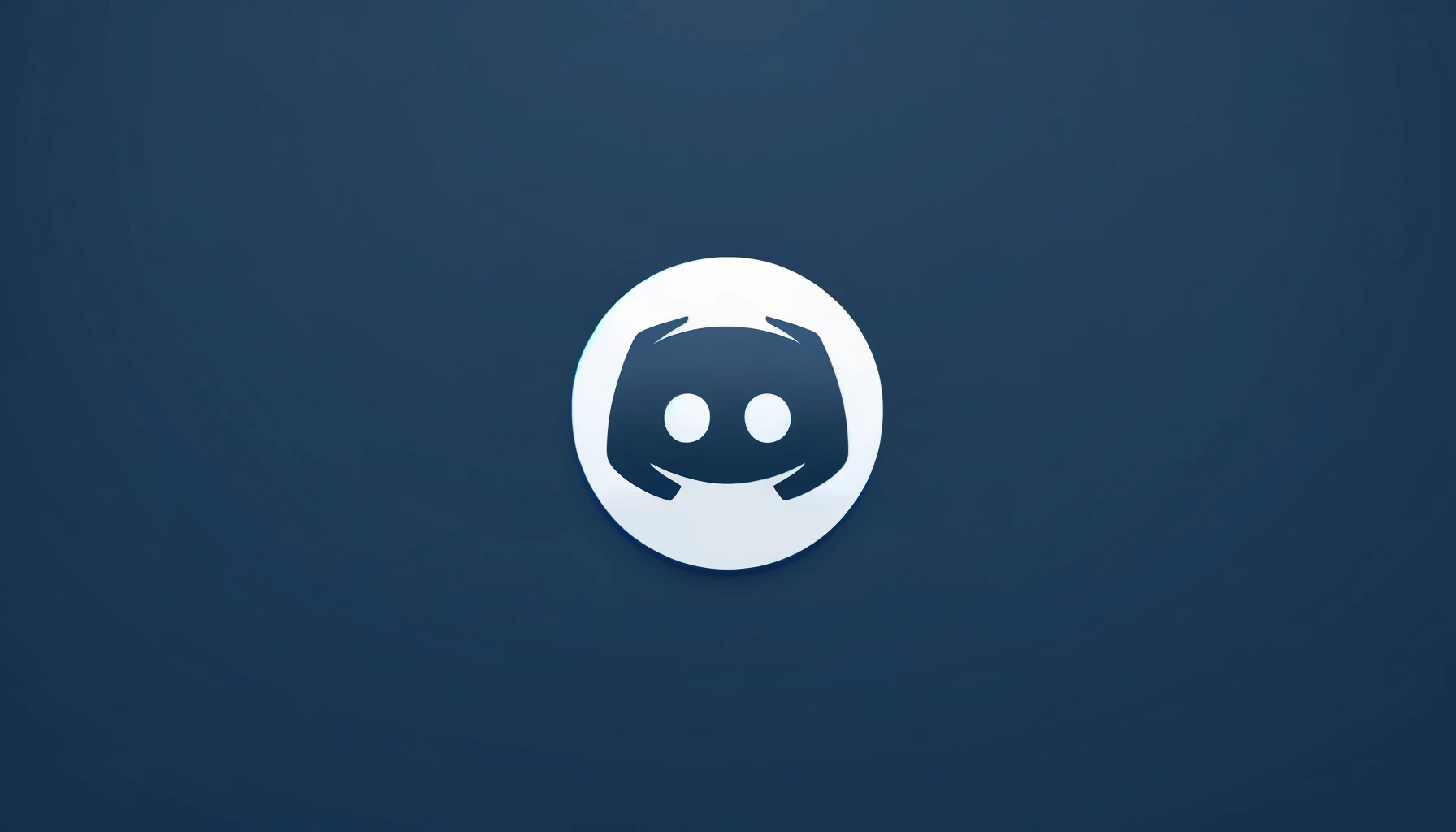 Minimalist logo inspired by Discord with a simple, modern, and friendly design