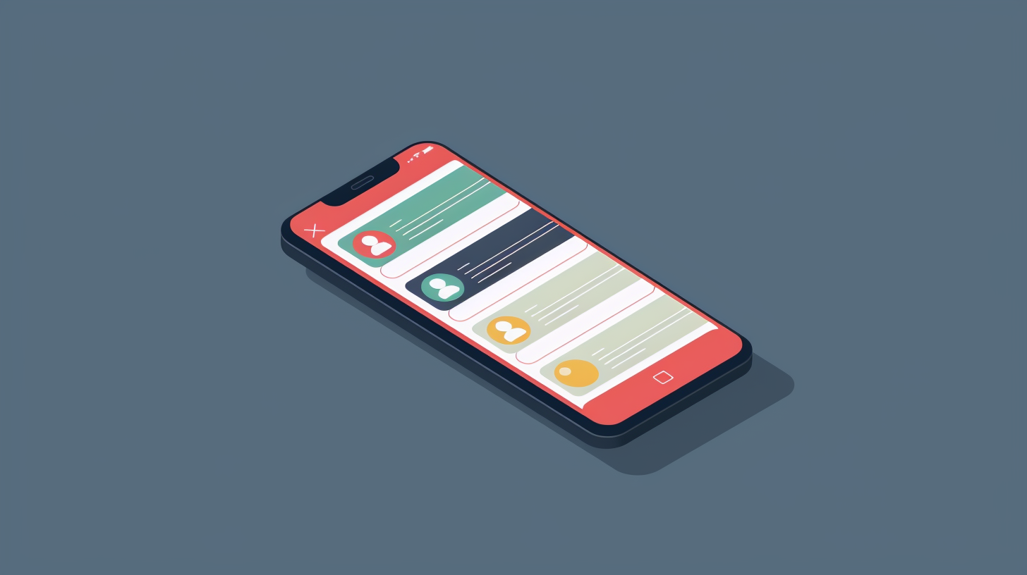 Minimalist vector art of mobile screen with trending communities on X.