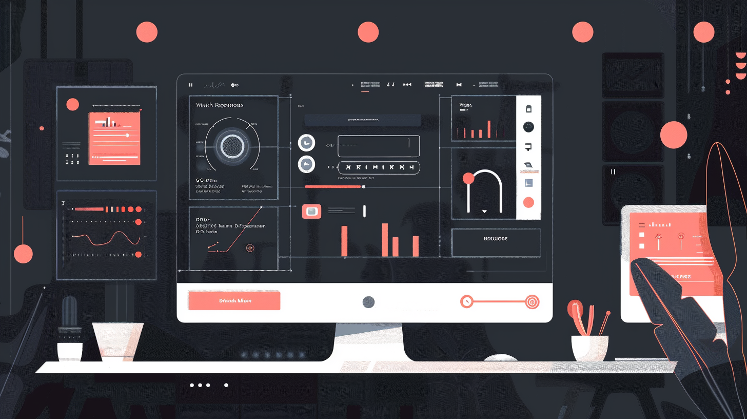 Minimalist flat design of a user-friendly interface for AI-driven workflow creation.