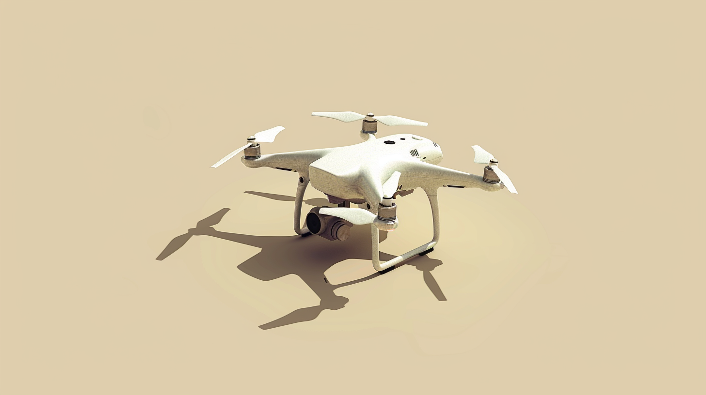 drone in minimalist style