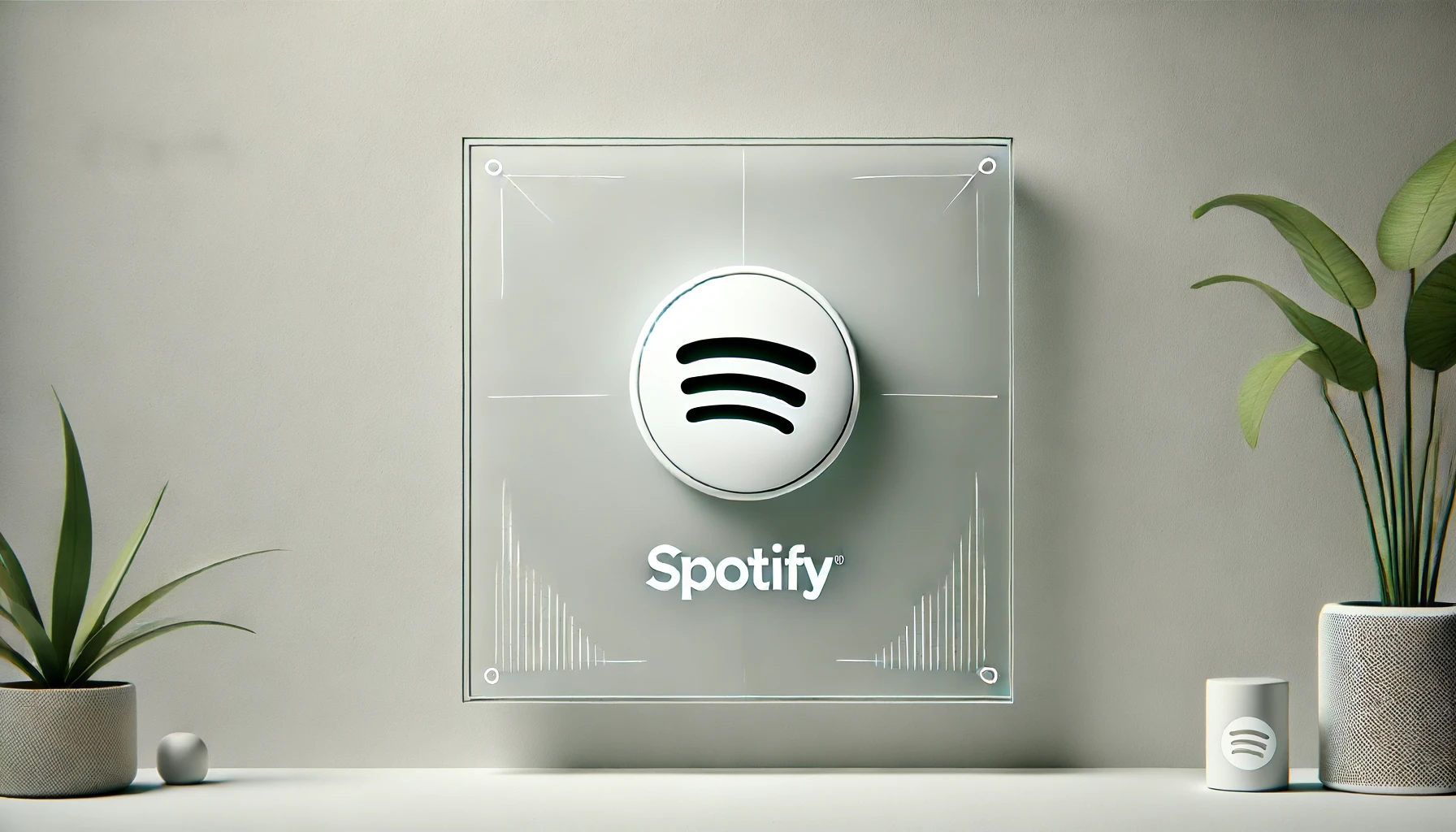 Spotify-like logo in minimalist style