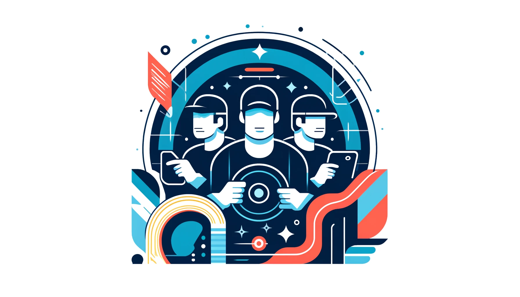Drivers using an app to represent flexibility in Revel's gig model.