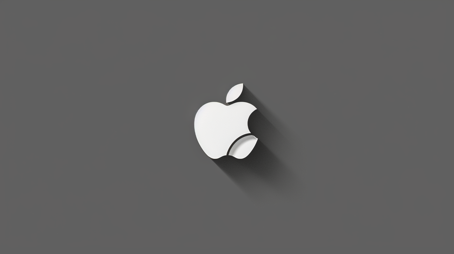 pple-like logo in minimalist style