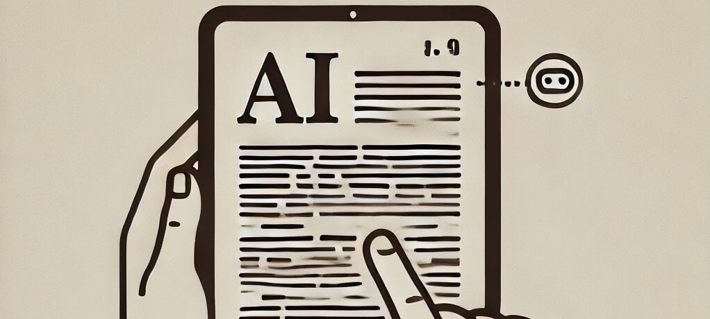 Minimalist vector showing AI-generated legal documents on a tablet in personal injury law.