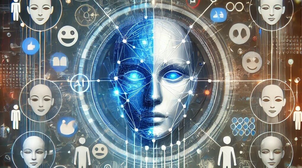 AI analyzing human emotions abstractly