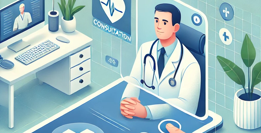 Virtual doctor consultation for telemedicine