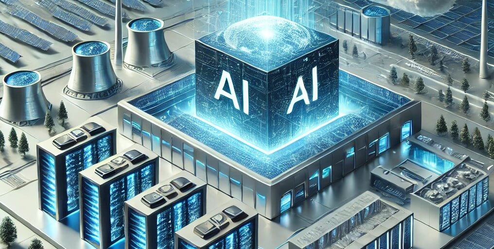 AI data centers using energy-efficient technology